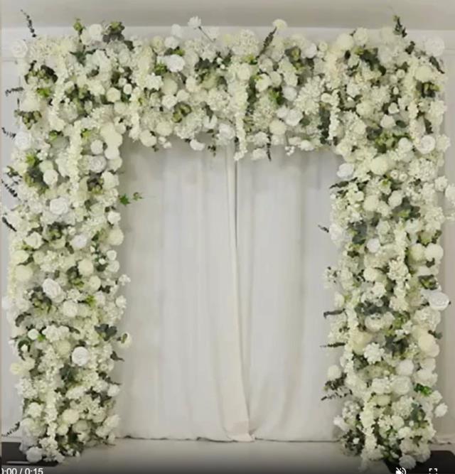 Rental store for FLORAL ARCH - 3 PIECE WHITE in Fairview Heights IL