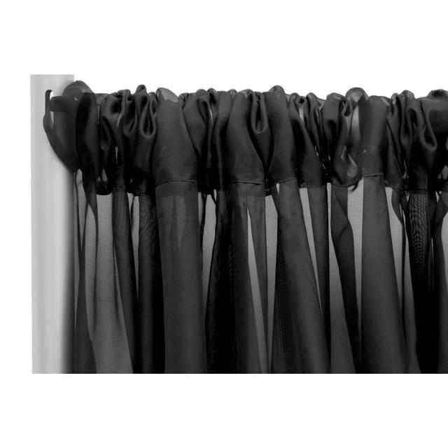 Rental store for DRAPE 10 x118 , VOILE BLACK in Fairview Heights IL