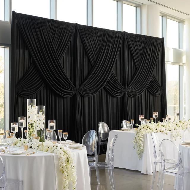 Rental store for DRAPE 10 X60 , SPANDEX BLACK in Fairview Heights IL